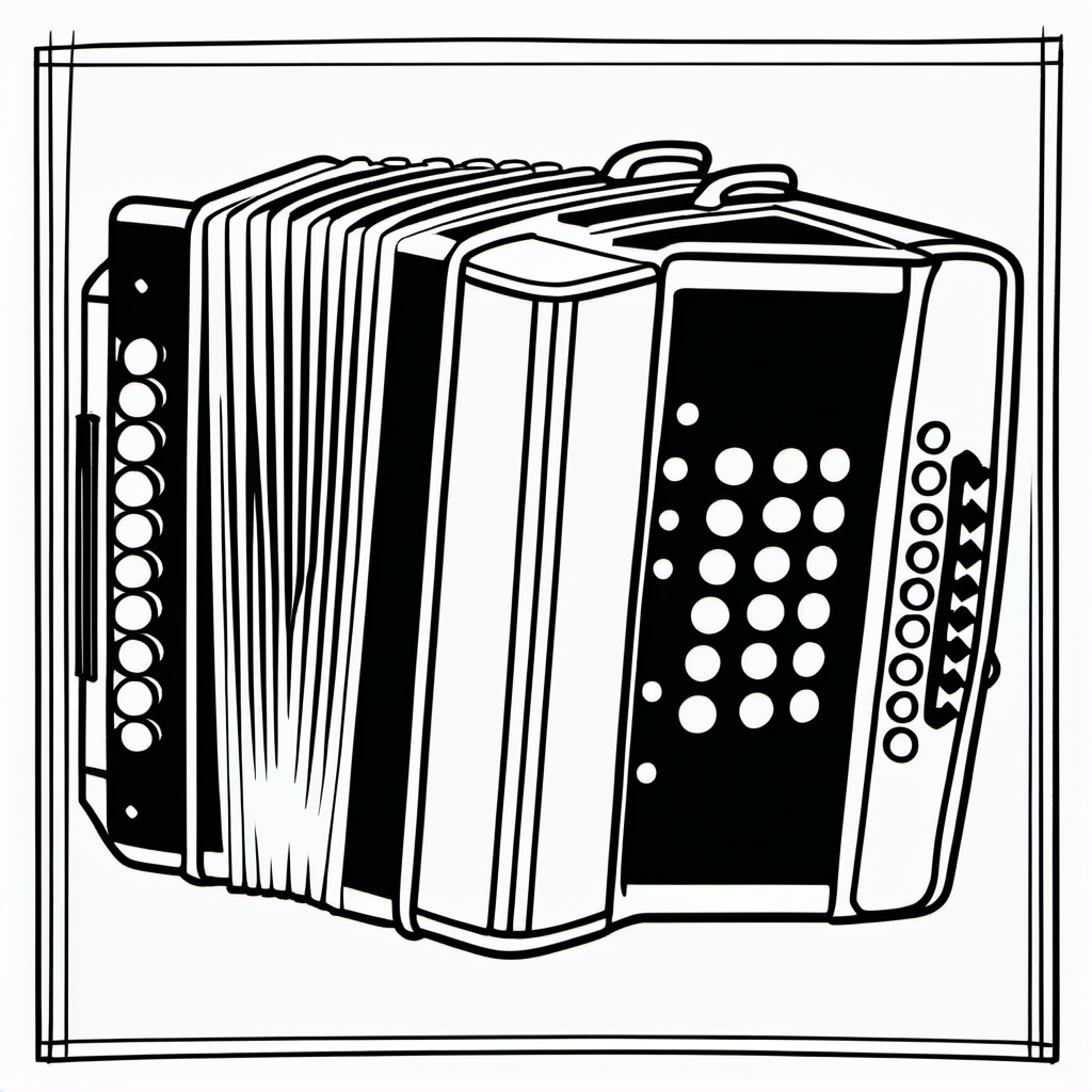 Kolorowanka Accordion 86 - Darmowa kolorowanka do druku dla dzieci