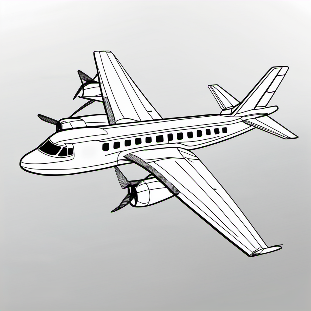 Kolorowanka Airplane 211 - Darmowa kolorowanka do druku dla dzieci