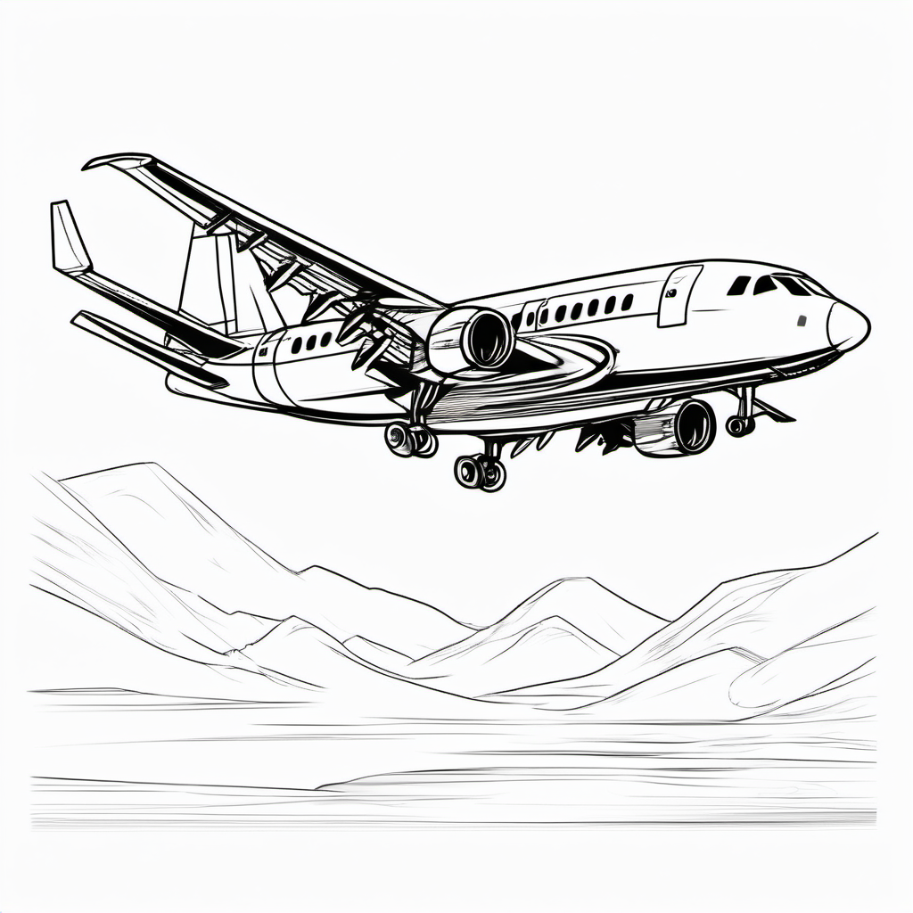 Kolorowanka Airplane 839 - Darmowa kolorowanka do druku dla dzieci