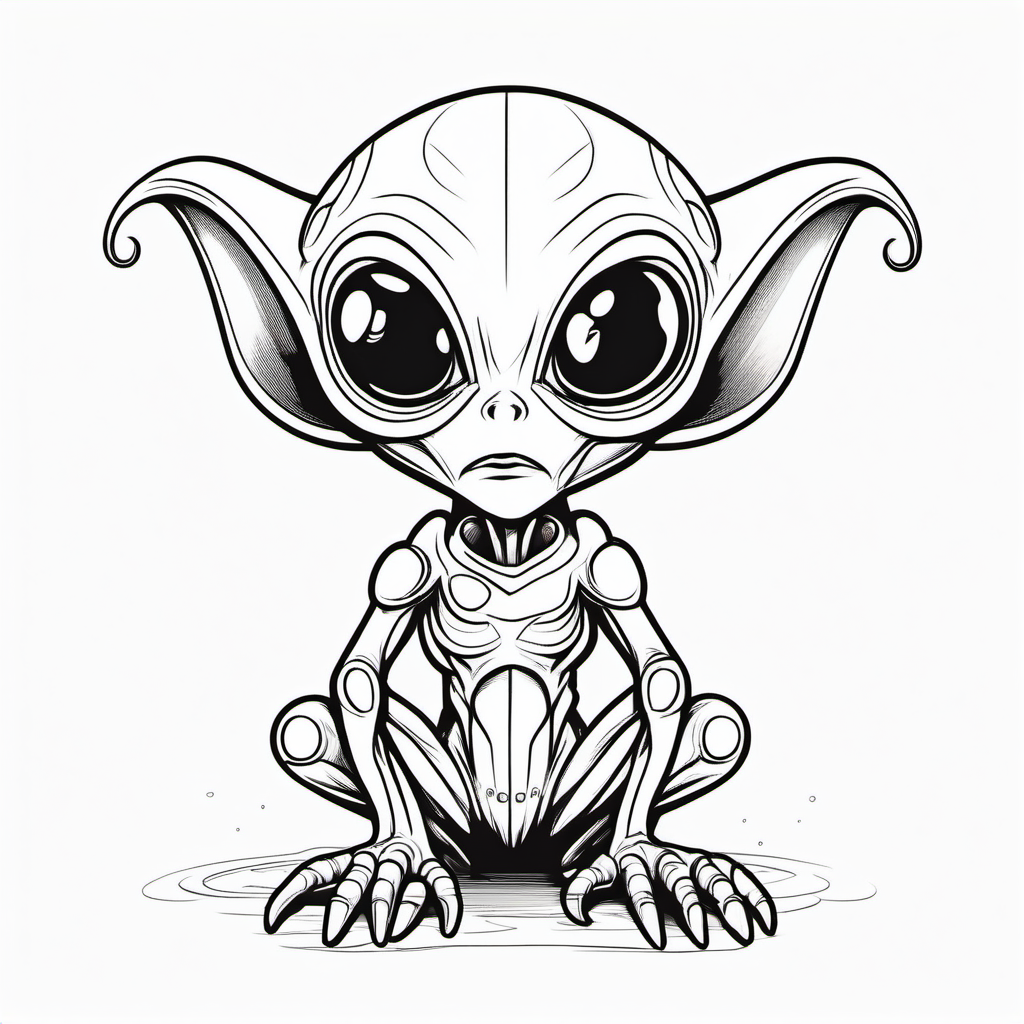 Kolorowanka Alien 567 - Darmowa kolorowanka do druku dla dzieci