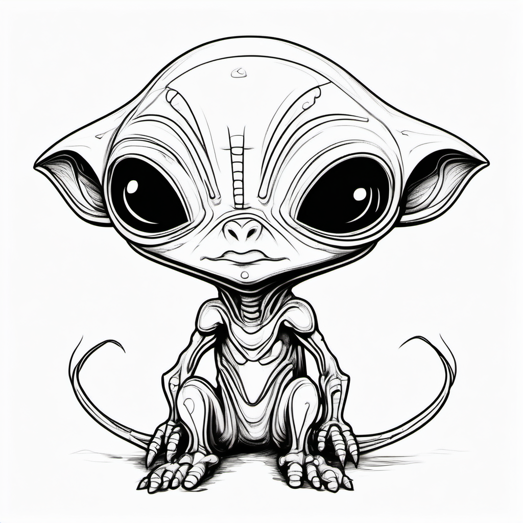 Kolorowanka Alien 839 - Darmowa kolorowanka do druku dla dzieci