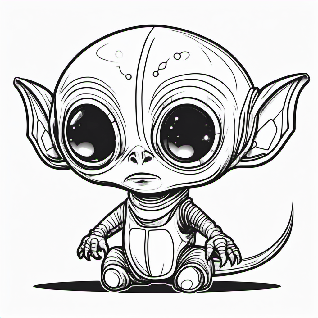 Kolorowanka Alien 843 - Darmowa kolorowanka do druku dla dzieci