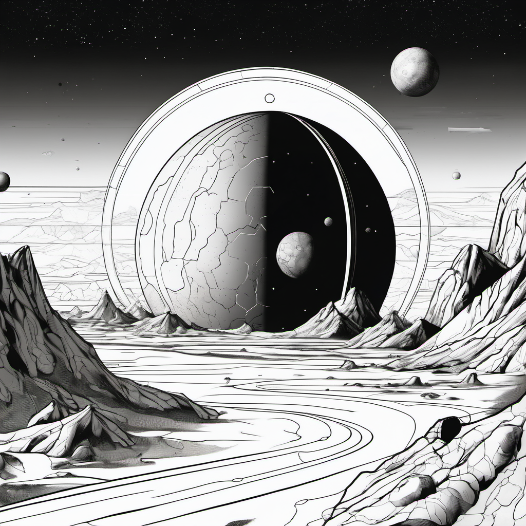 Kolorowanka Alien Planet 458 - Darmowa kolorowanka do druku dla dzieci