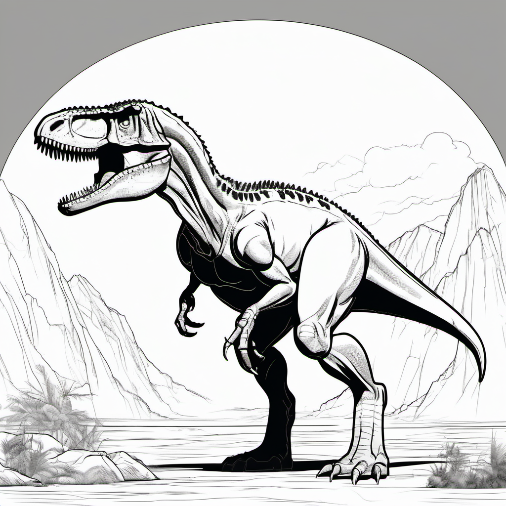 Kolorowanka Allosaurus 945 - Darmowa kolorowanka do druku dla dzieci