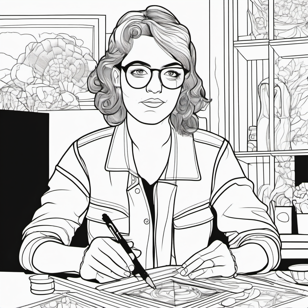 Kolorowanka Artysta 755 - Darmowa kolorowanka do druku dla dzieci