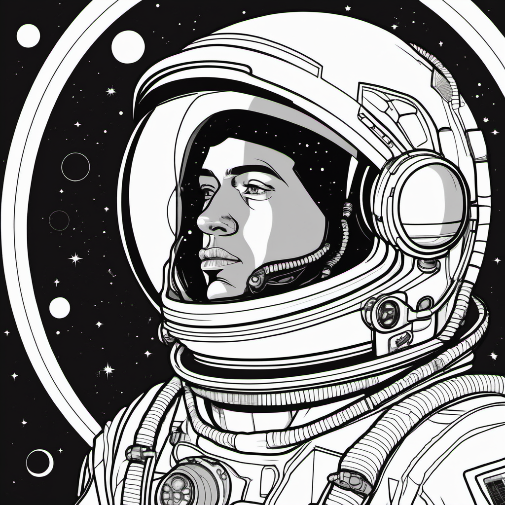 Kolorowanka Astronauta 425 - Darmowa kolorowanka do druku dla dzieci