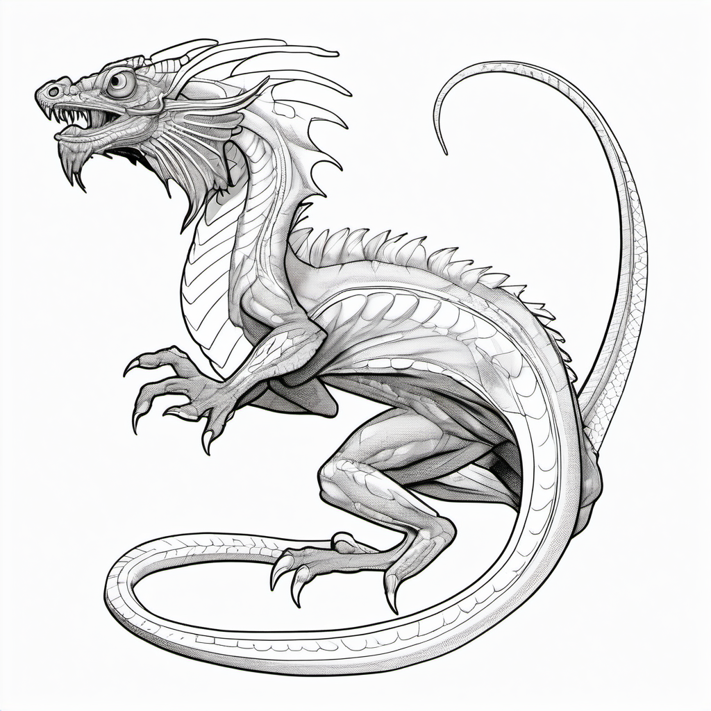 Kolorowanka Basilisk 119 - Darmowa kolorowanka do druku dla dzieci