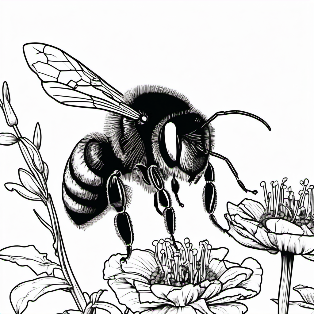 Kolorowanka Bee 24 - Darmowa kolorowanka do druku dla dzieci