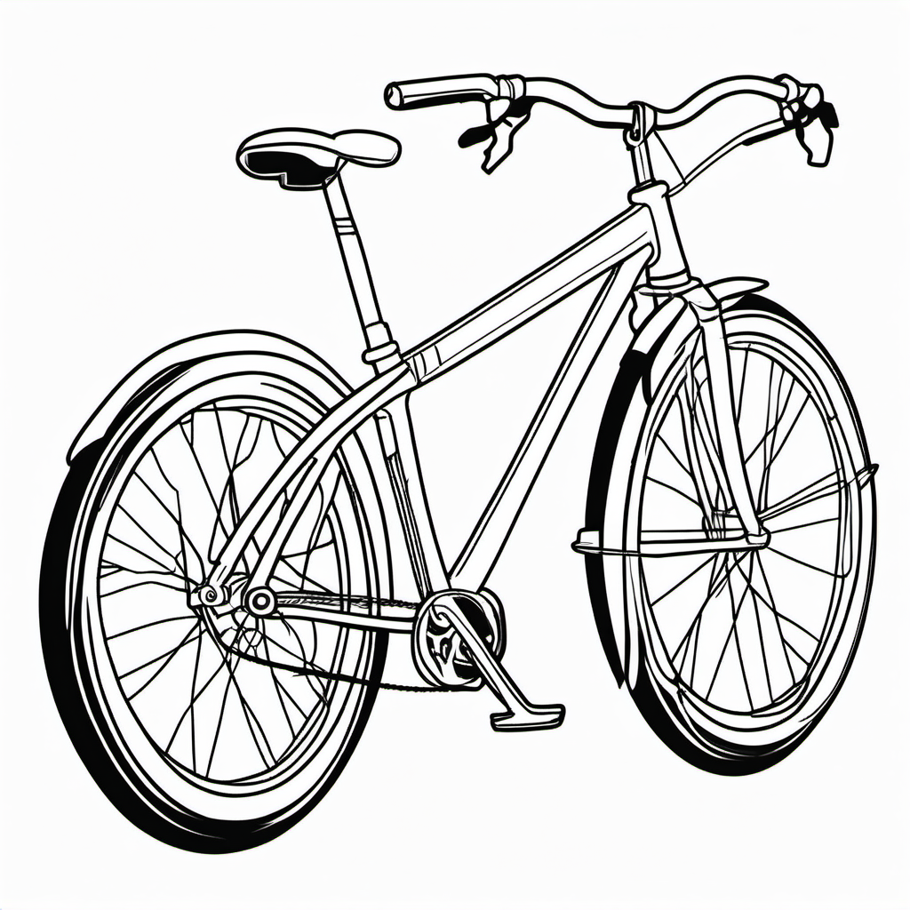 Kolorowanka Bicycle 763 - Darmowa kolorowanka do druku dla dzieci