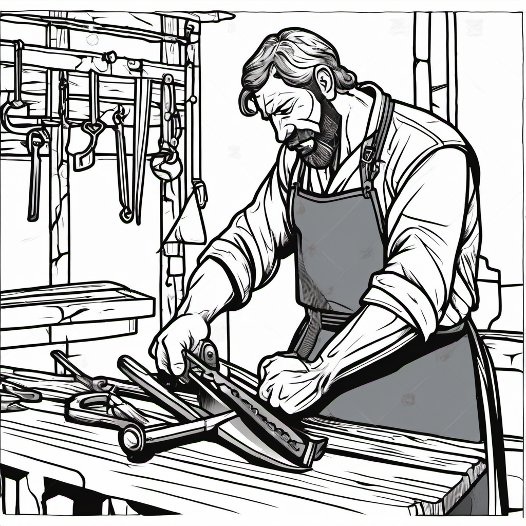 Kolorowanka Blacksmith 181 - Darmowa kolorowanka do druku dla dzieci
