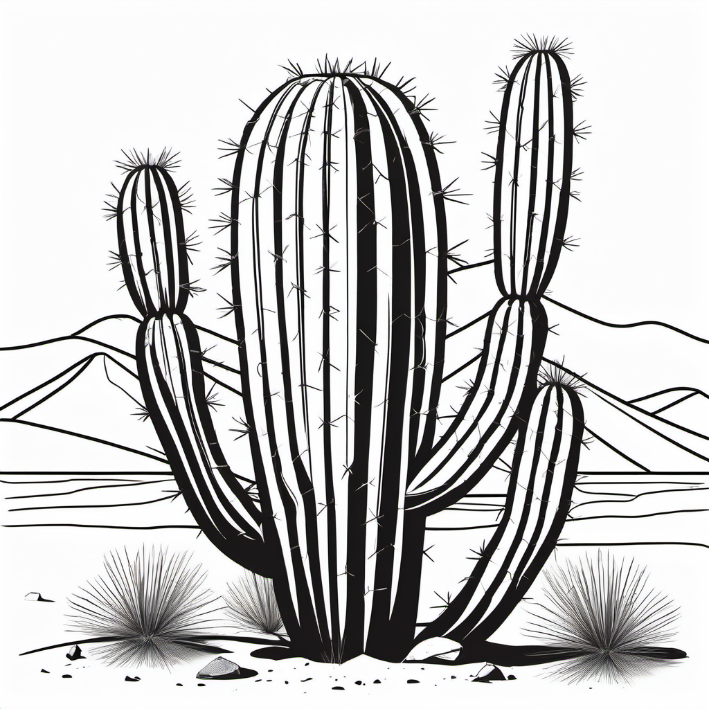 Kolorowanka Cactus 207 - Darmowa kolorowanka do druku dla dzieci