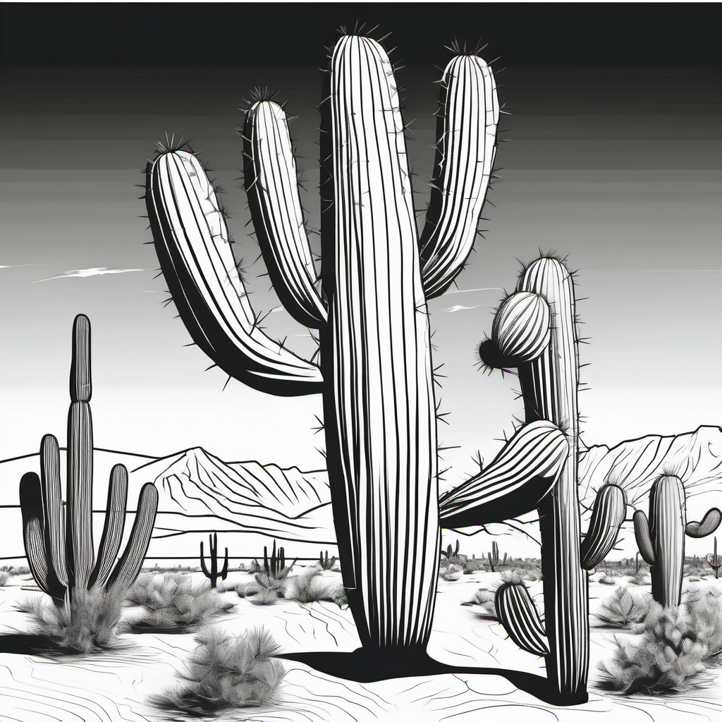 Kolorowanka Cactus 221 - Darmowa kolorowanka do druku dla dzieci