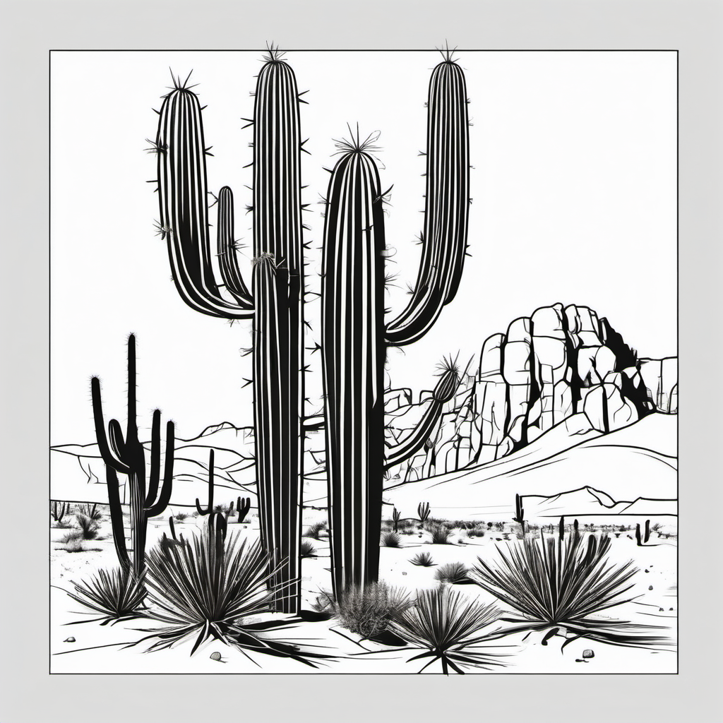 Kolorowanka Cactus 697 - Darmowa kolorowanka do druku dla dzieci