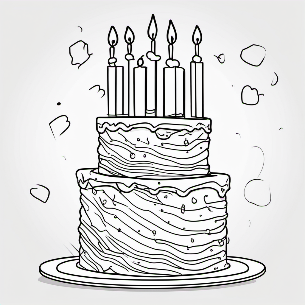 Kolorowanka Cake 141 - Darmowa kolorowanka do druku dla dzieci