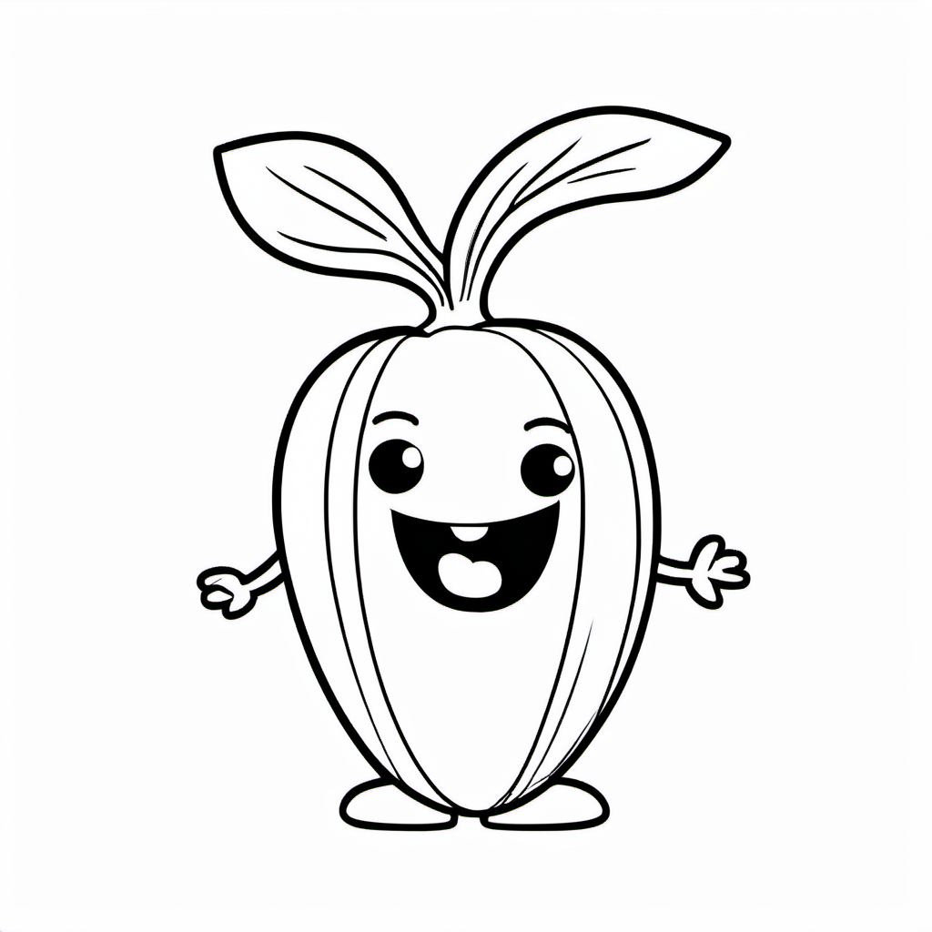 Kolorowanka Carrot 481 - Darmowa kolorowanka do druku dla dzieci