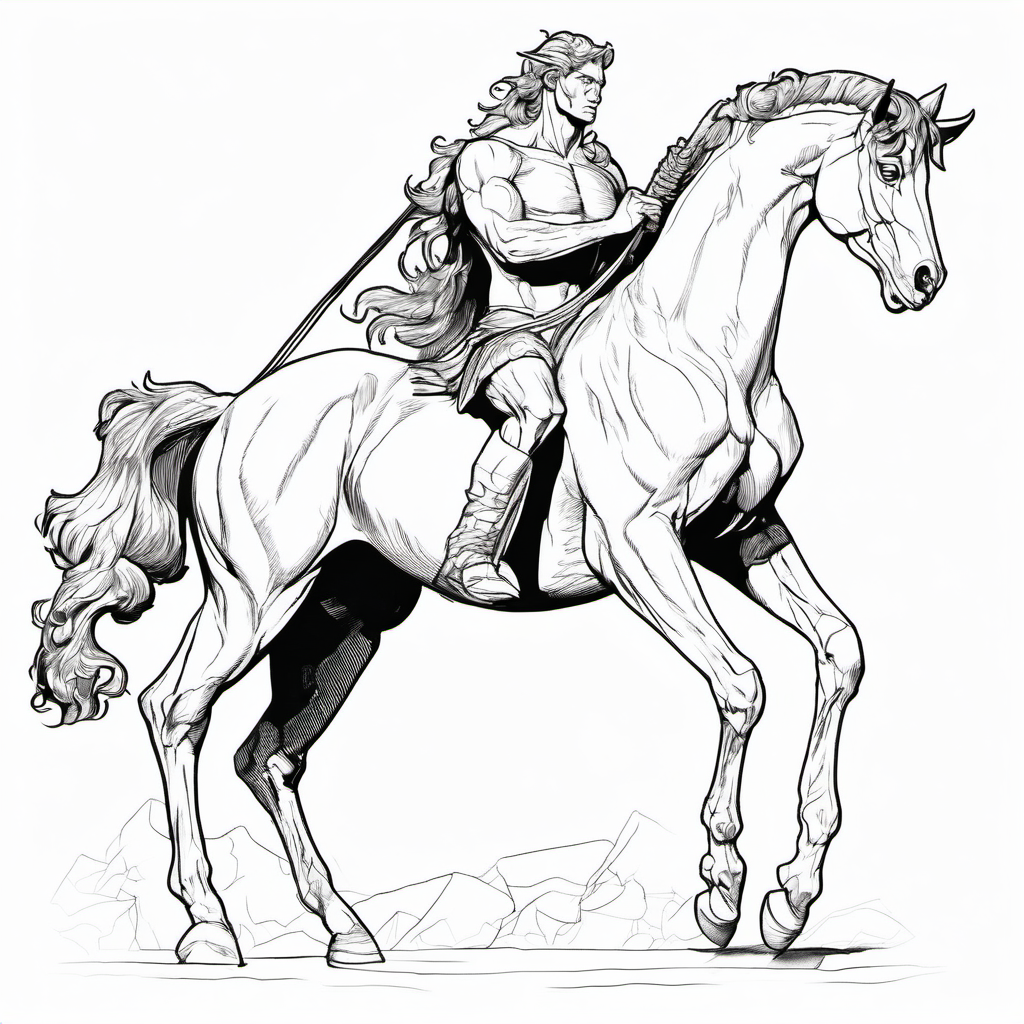 Kolorowanka Centaur 767 - Darmowa kolorowanka do druku dla dzieci