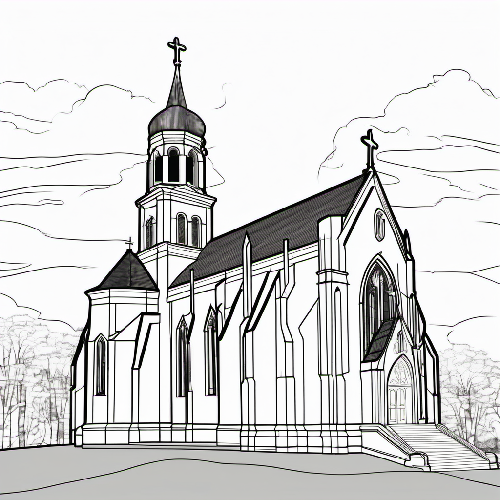 Kolorowanka Church 45 - Darmowa kolorowanka do druku dla dzieci