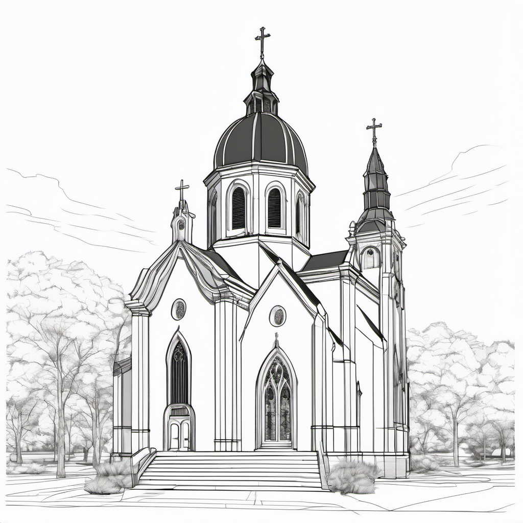 Kolorowanka Church 578 - Darmowa kolorowanka do druku dla dzieci