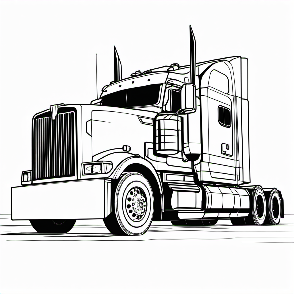 Kolorowanka Ciężarówka 993 - Darmowa kolorowanka do druku dla dzieci