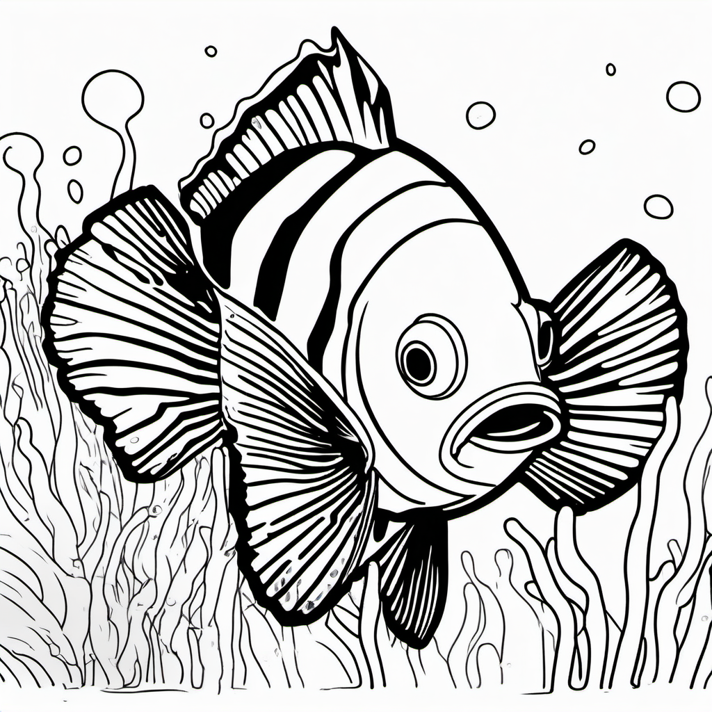 Kolorowanka Clownfish 762 - Darmowa kolorowanka do druku dla dzieci