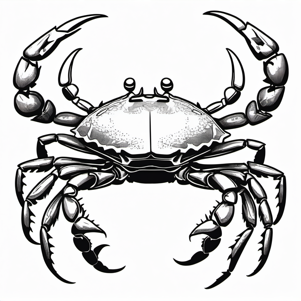 Kolorowanka Crab 233 - Darmowa kolorowanka do druku dla dzieci