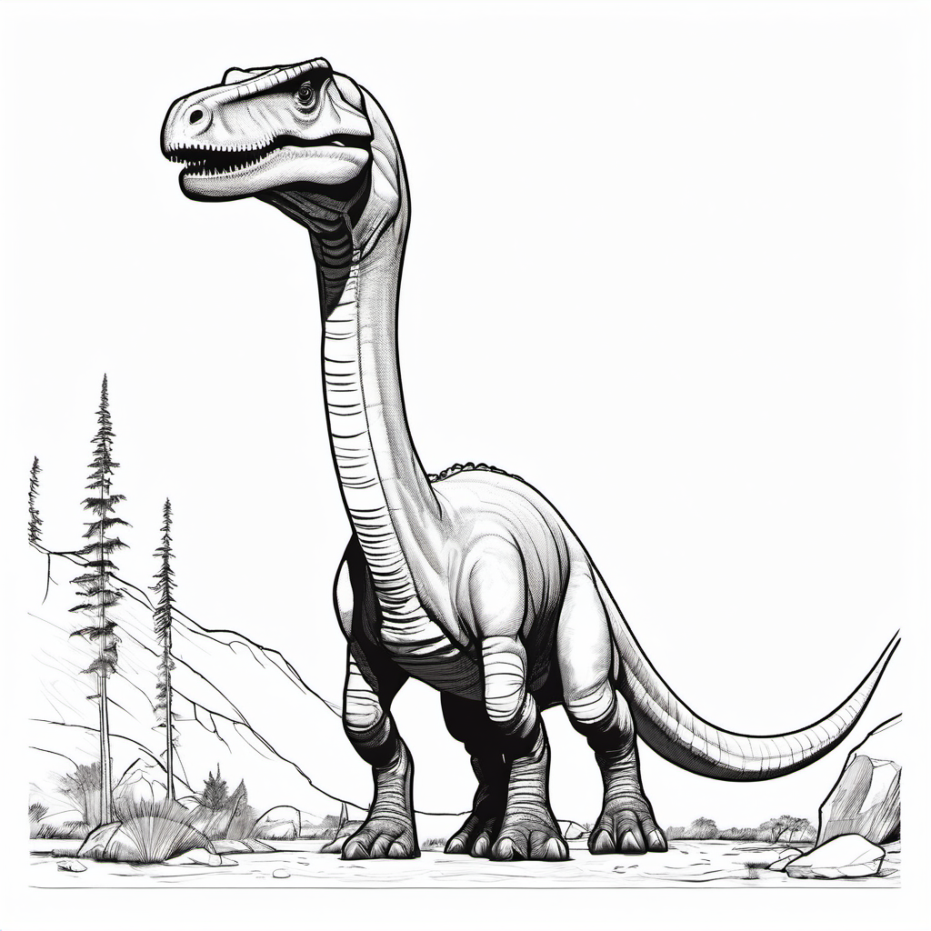 Kolorowanka Diplodocus 498 - Darmowa kolorowanka do druku dla dzieci