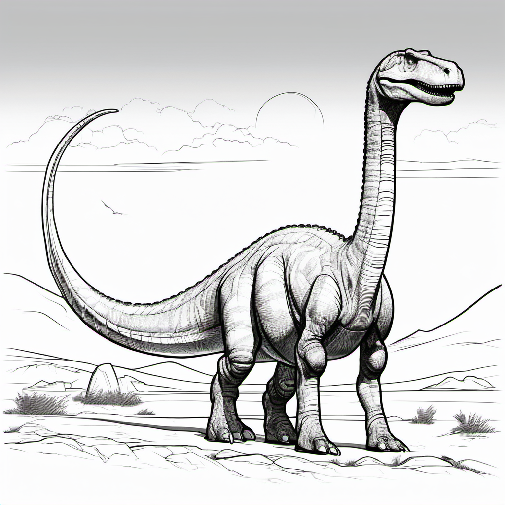 Kolorowanka Diplodocus 539 - Darmowa kolorowanka do druku dla dzieci