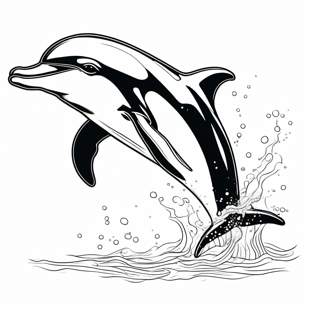 Kolorowanka Dolphin 241 - Darmowa kolorowanka do druku dla dzieci