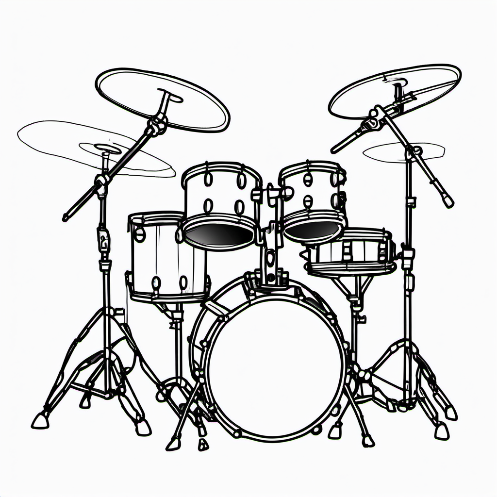 Kolorowanka Drums 444 - Darmowa kolorowanka do druku dla dzieci