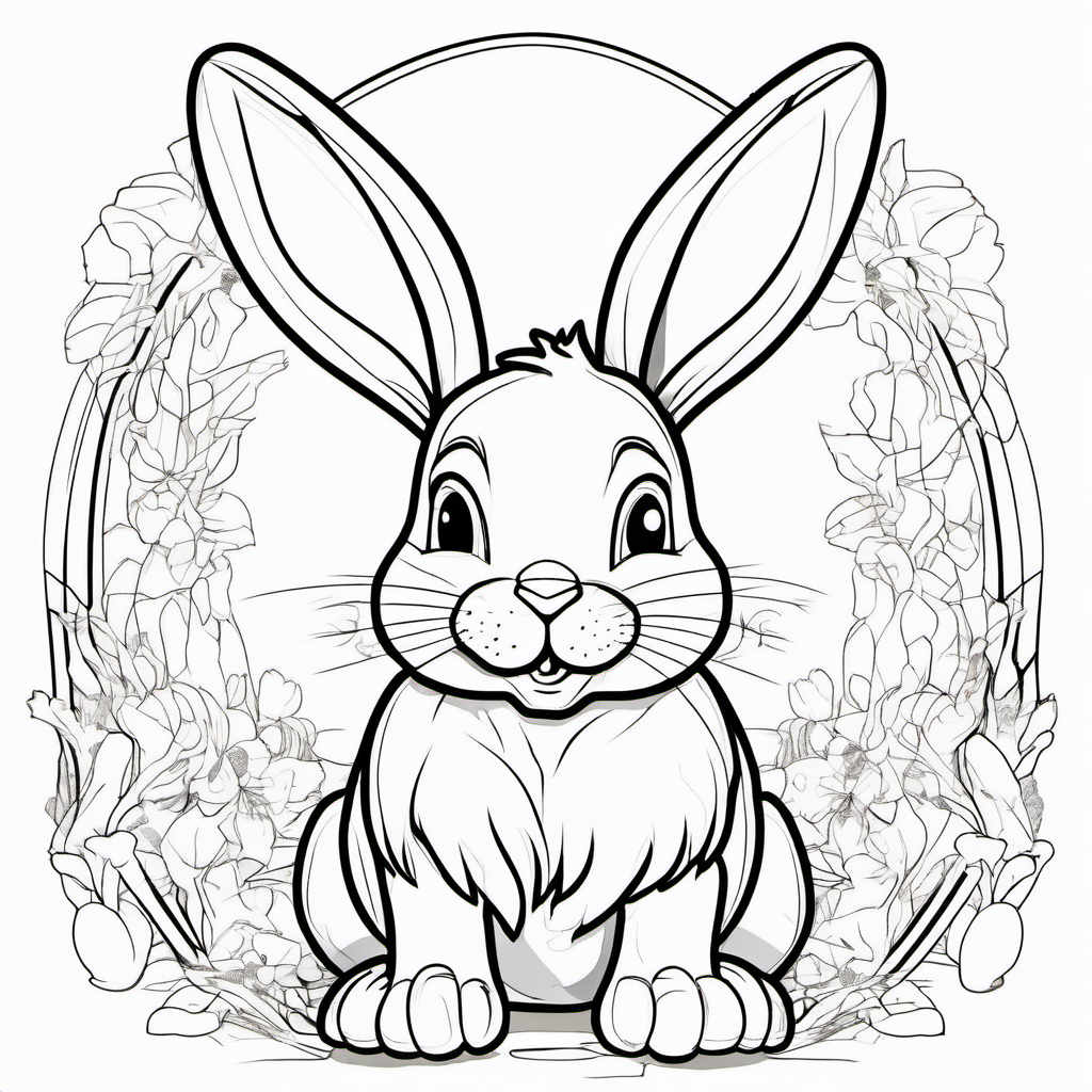 Kolorowanka Easter Bunny 382 - Darmowa kolorowanka do druku dla dzieci