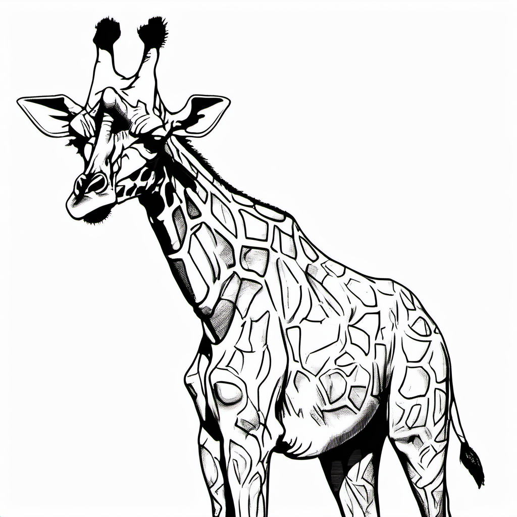 Kolorowanka Giraffe 478 - Darmowa kolorowanka do druku dla dzieci