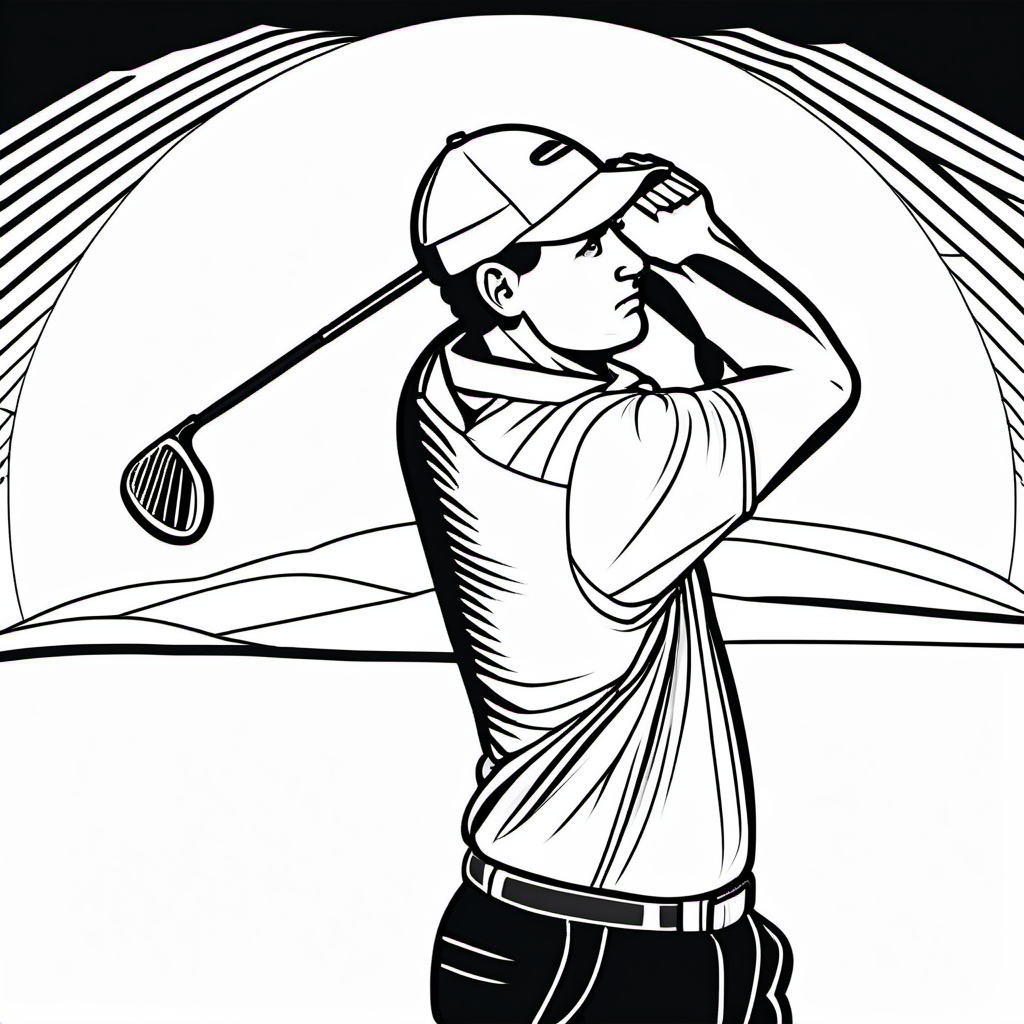 Kolorowanka Golf 255 - Darmowa kolorowanka do druku dla dzieci