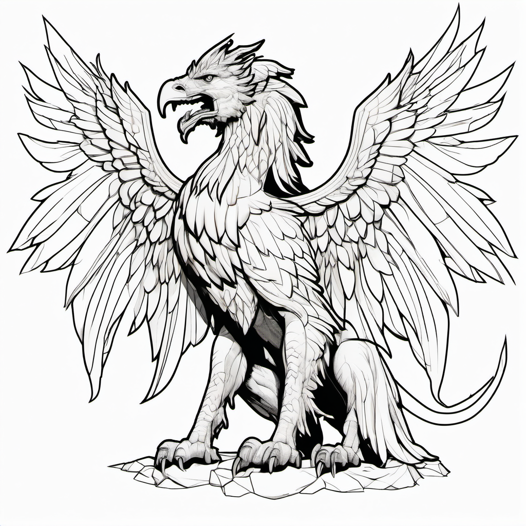 Kolorowanka Griffin 395 - Darmowa kolorowanka do druku dla dzieci