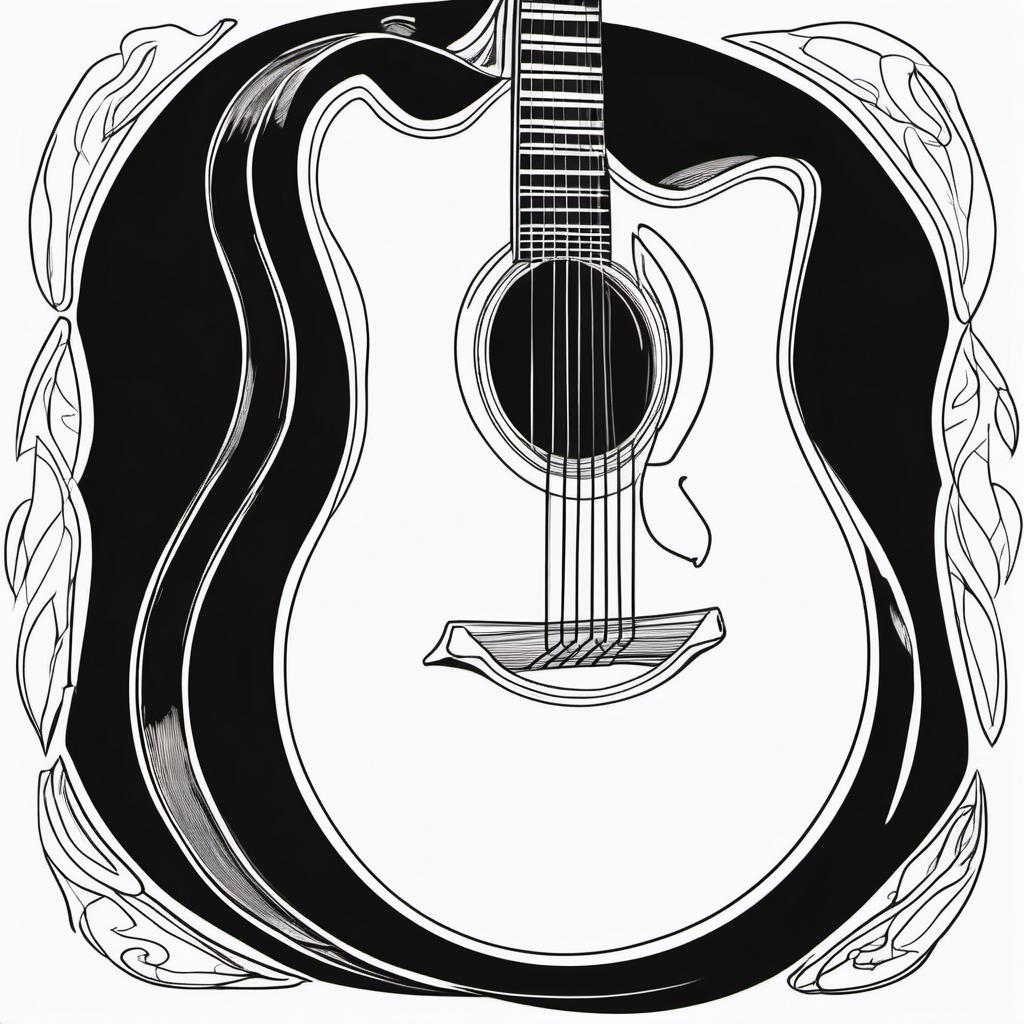 Kolorowanka Guitar 136 - Darmowa kolorowanka do druku dla dzieci