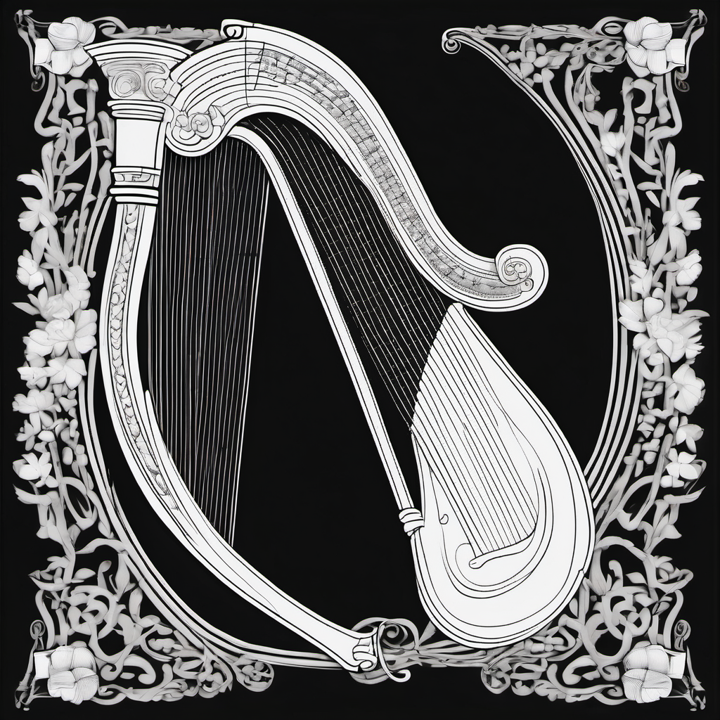 Kolorowanka Harp 354 - Darmowa kolorowanka do druku dla dzieci