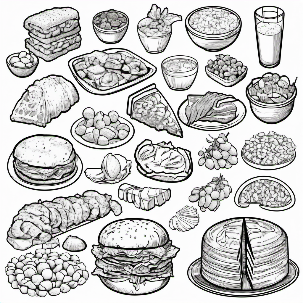 Kolorowanka Jedzenie 865 - Darmowa kolorowanka do druku dla dzieci