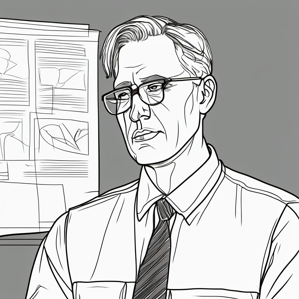 Kolorowanka Journalist 180 - Darmowa kolorowanka do druku dla dzieci