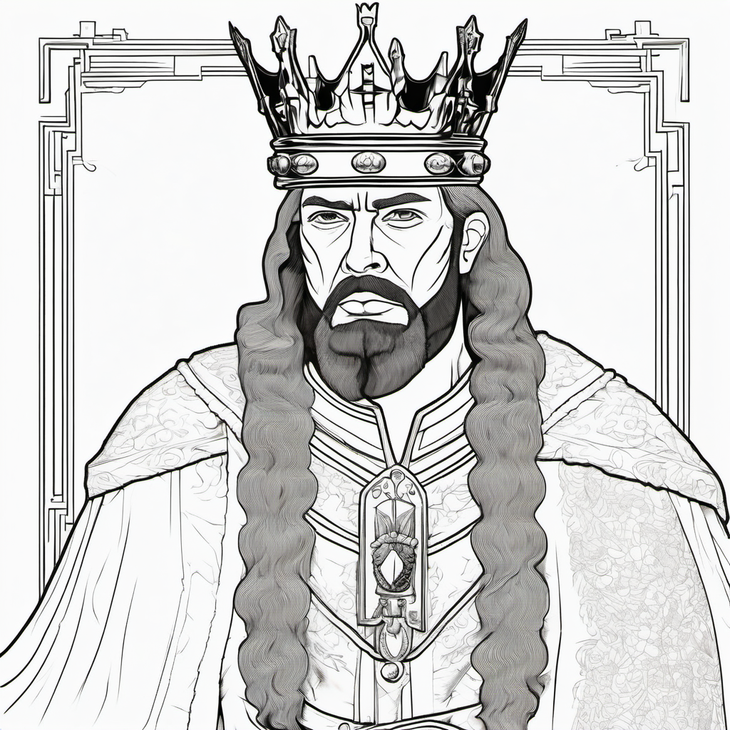 Kolorowanka King 291 - Darmowa kolorowanka do druku dla dzieci