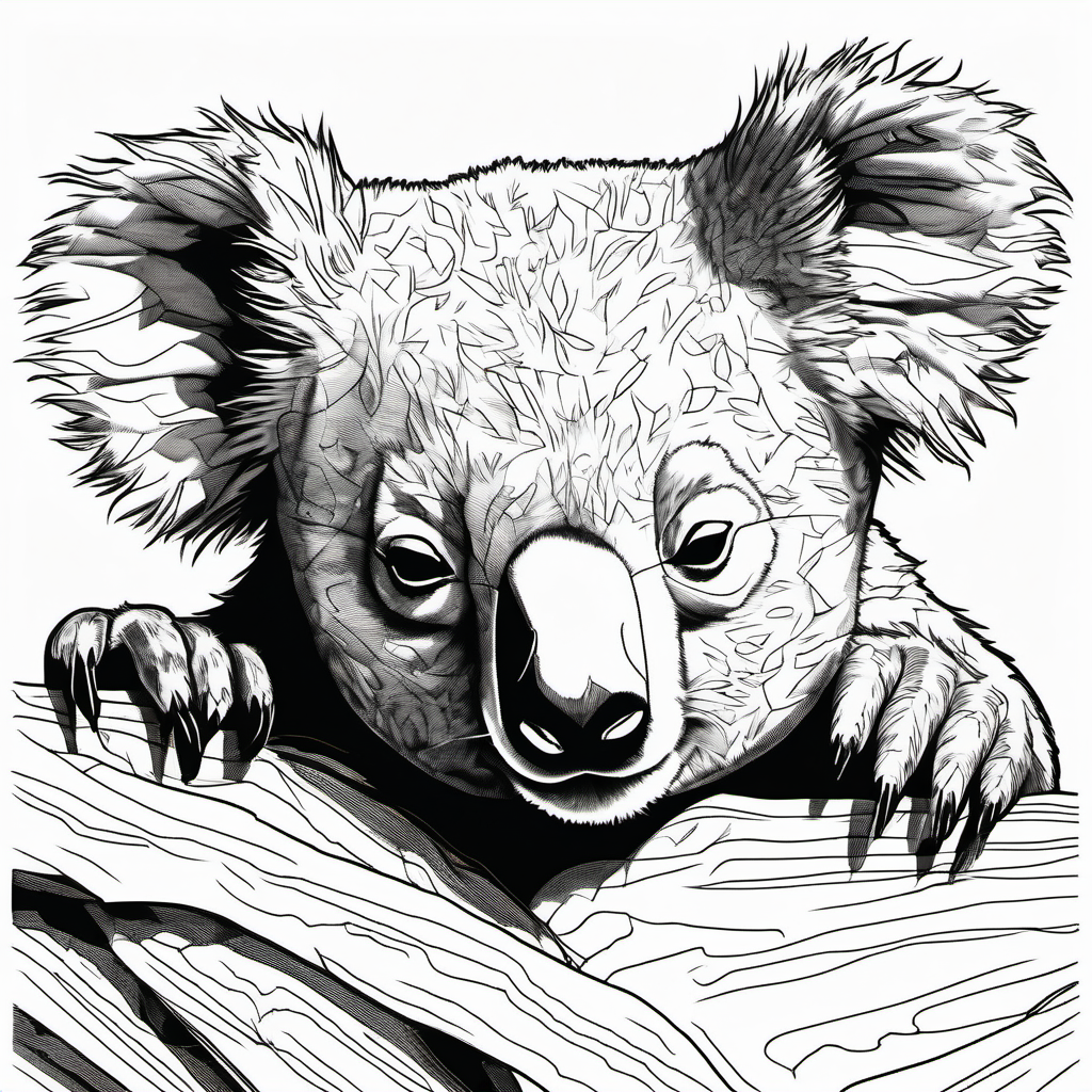 Kolorowanka Koala 91 - Darmowa kolorowanka do druku dla dzieci