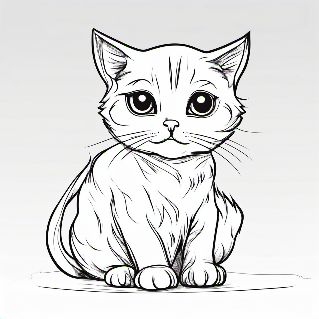 Kolorowanka Kot 305 - Darmowa kolorowanka do druku dla dzieci