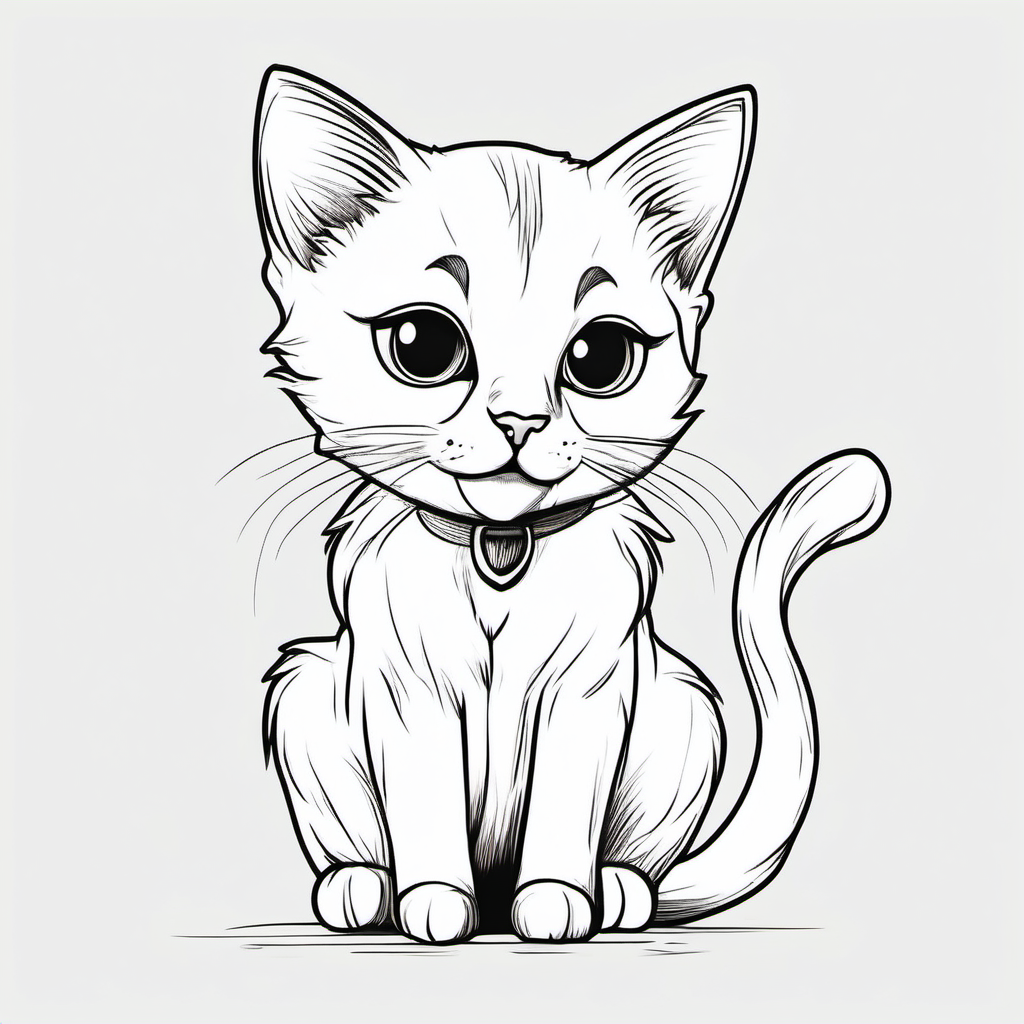 Kolorowanka Kot 654 - Darmowa kolorowanka do druku dla dzieci