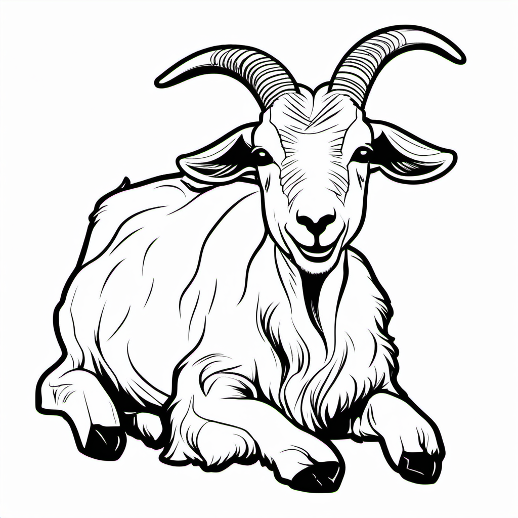 Kolorowanka Koza 743 - Darmowa kolorowanka do druku dla dzieci