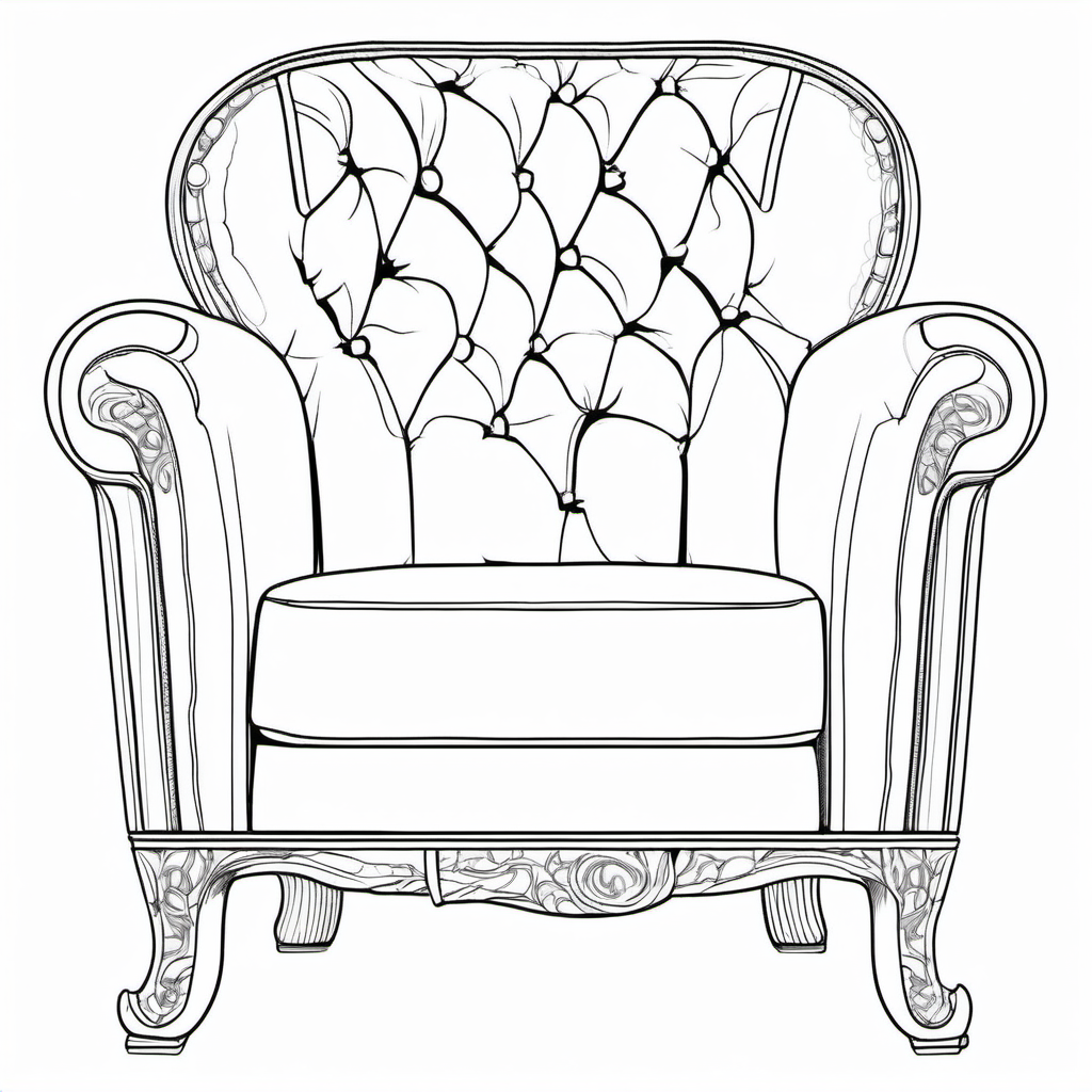 Kolorowanka Krzesło 627 - Darmowa kolorowanka do druku dla dzieci