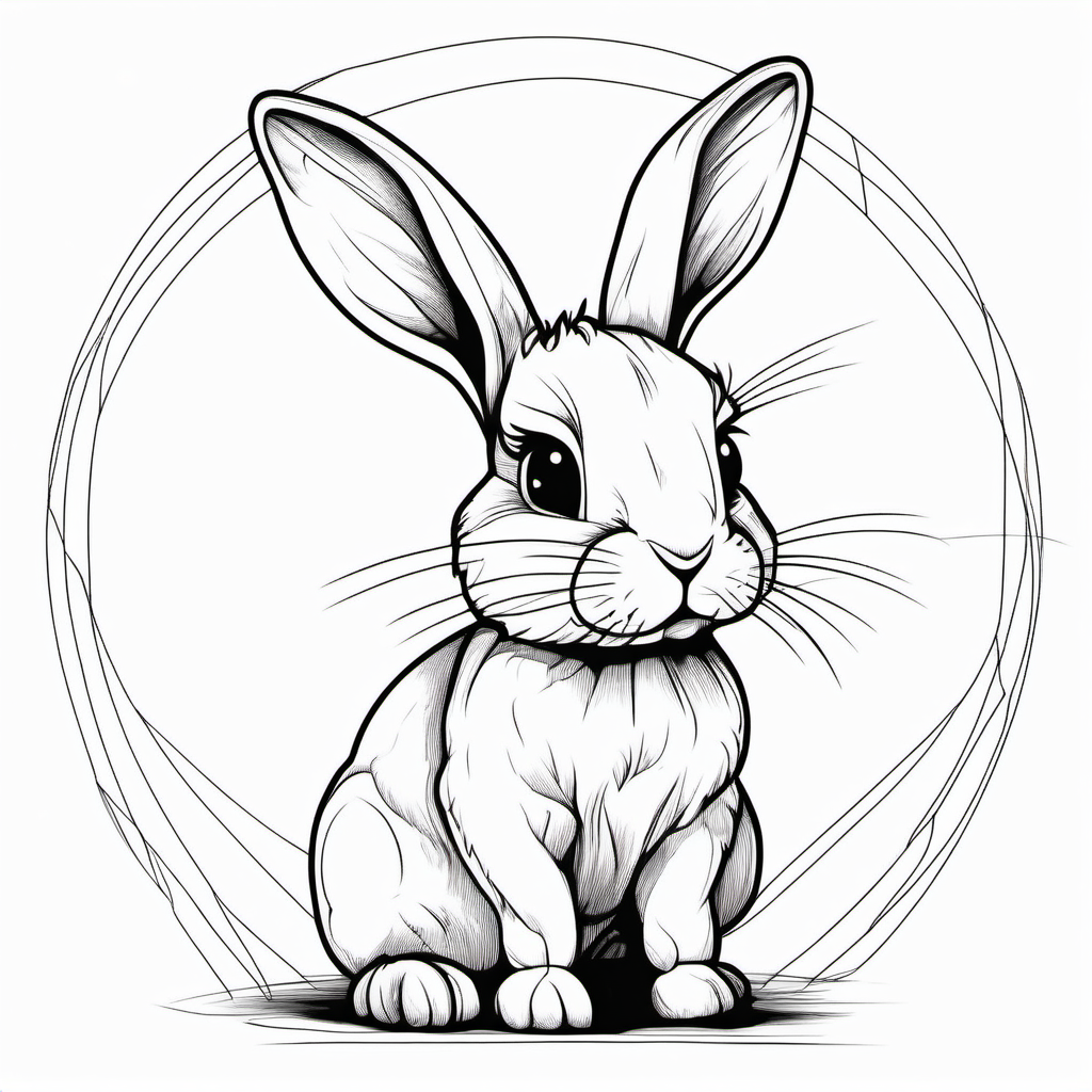 Kolorowanka Królik 102 - Darmowa kolorowanka do druku dla dzieci