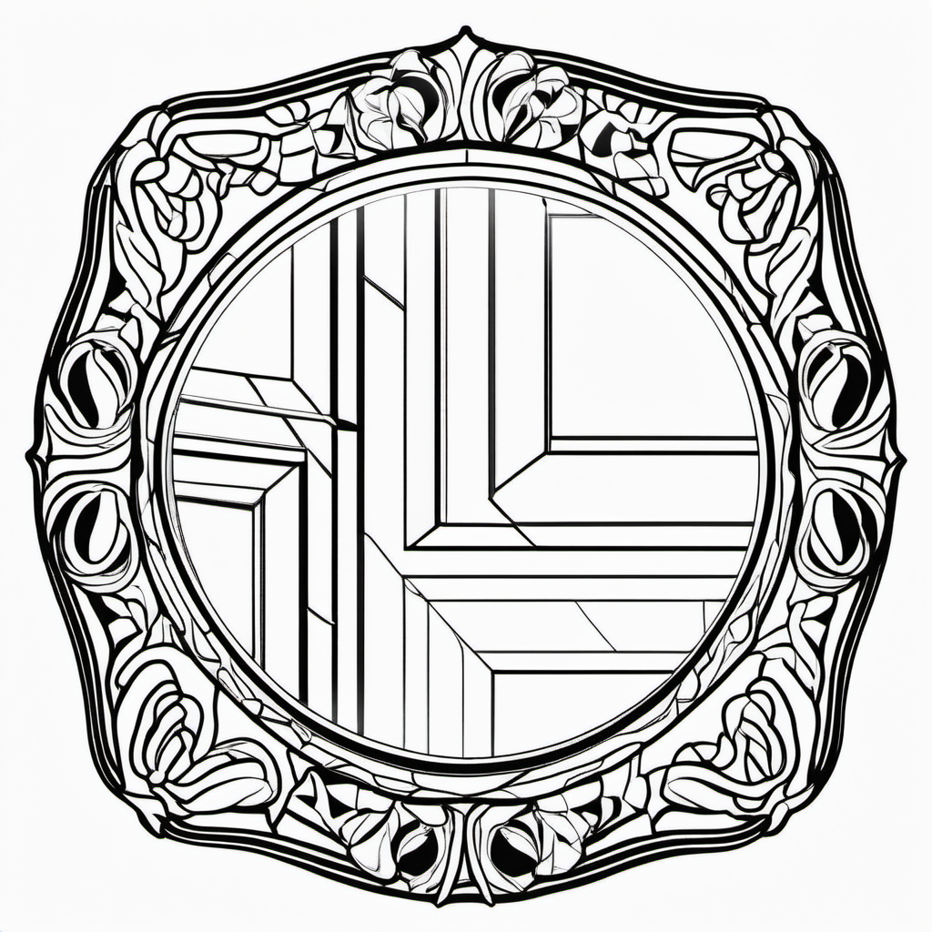 Kolorowanka Lustro 626 - Darmowa kolorowanka do druku dla dzieci