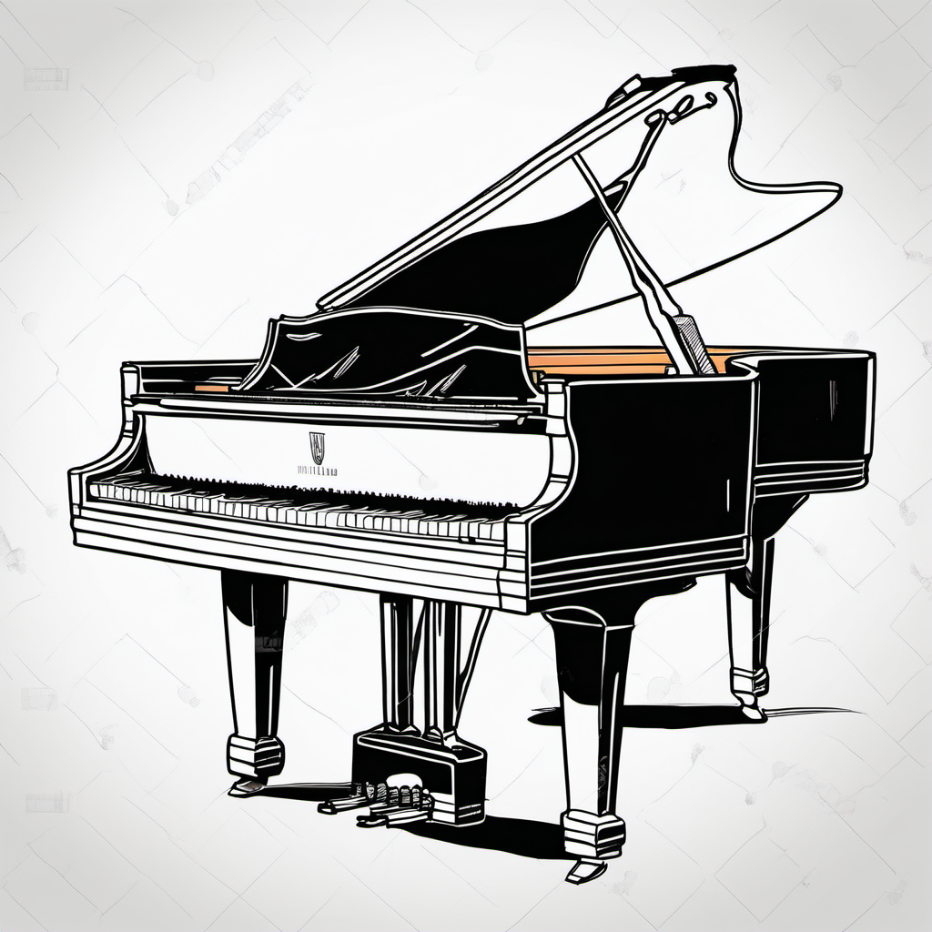 Kolorowanka Piano 53 - Darmowa kolorowanka do druku dla dzieci