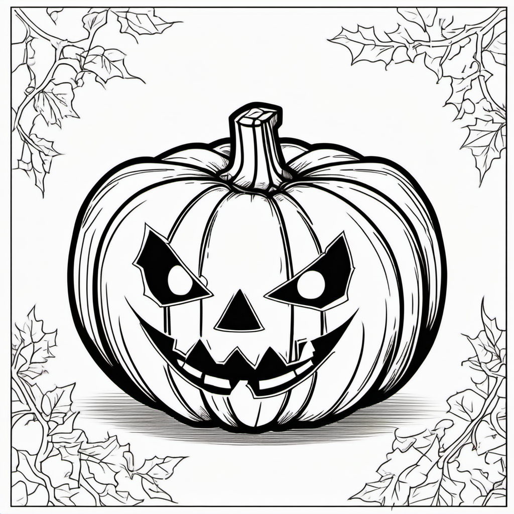 Kolorowanka Pumpkin 615 - Darmowa kolorowanka do druku dla dzieci