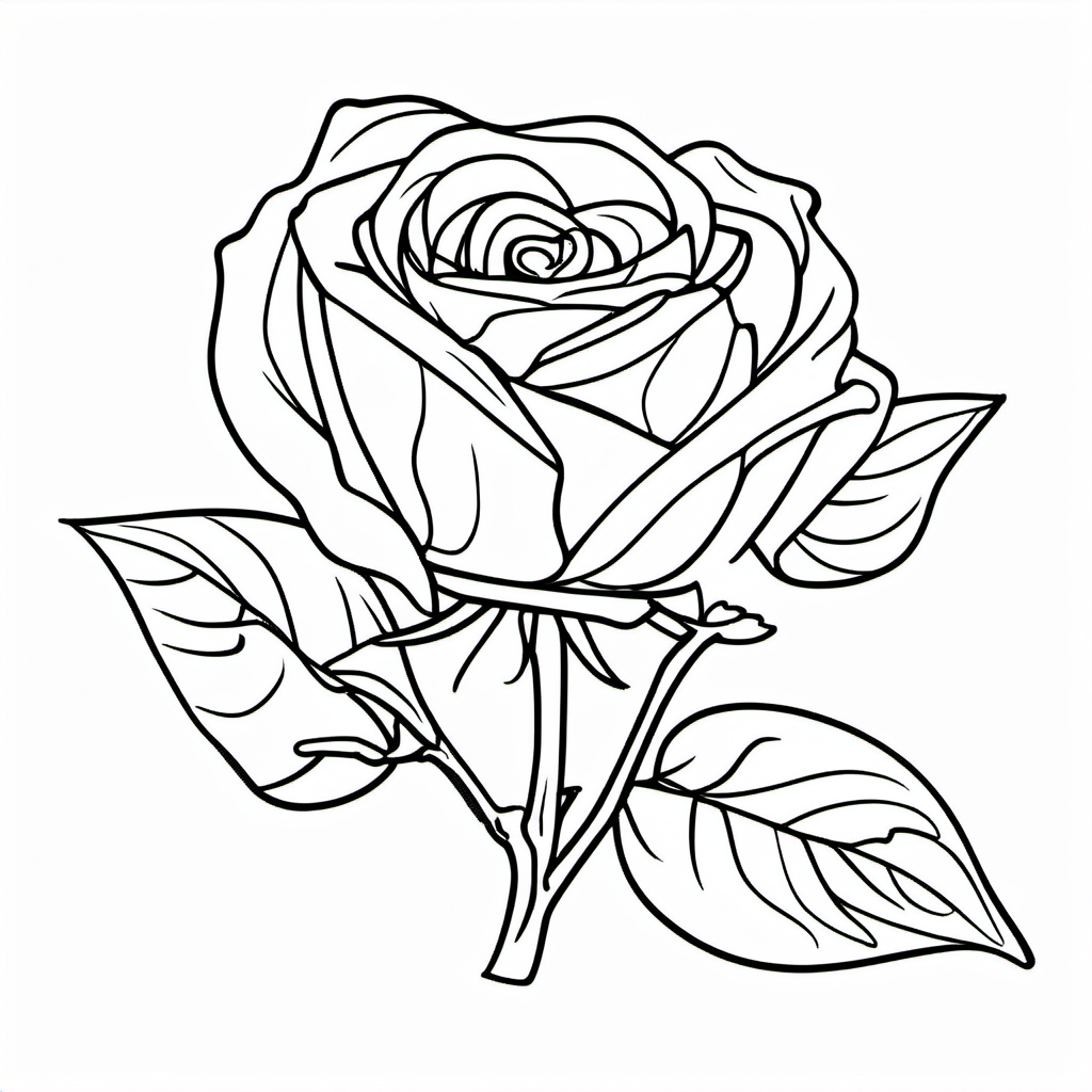 Kolorowanka Rose 993 - Darmowa kolorowanka do druku dla dzieci