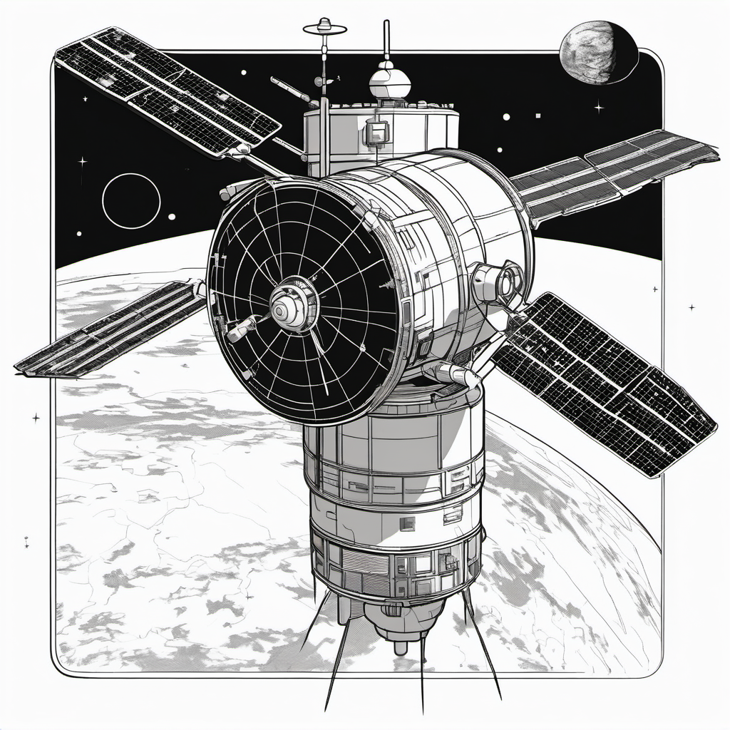 Kolorowanka Satellite 94 - Darmowa kolorowanka do druku dla dzieci
