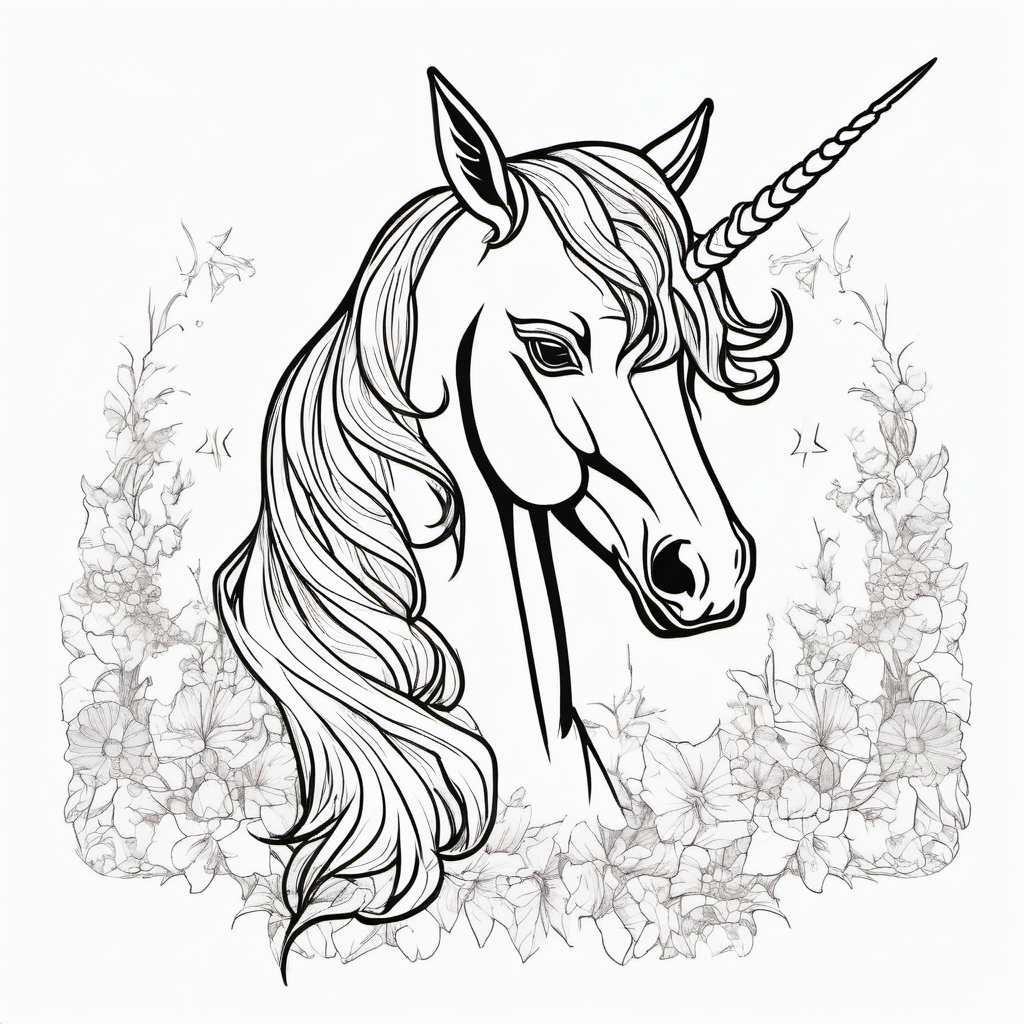 Kolorowanka Unicorn 372 - Darmowa kolorowanka do druku dla dzieci